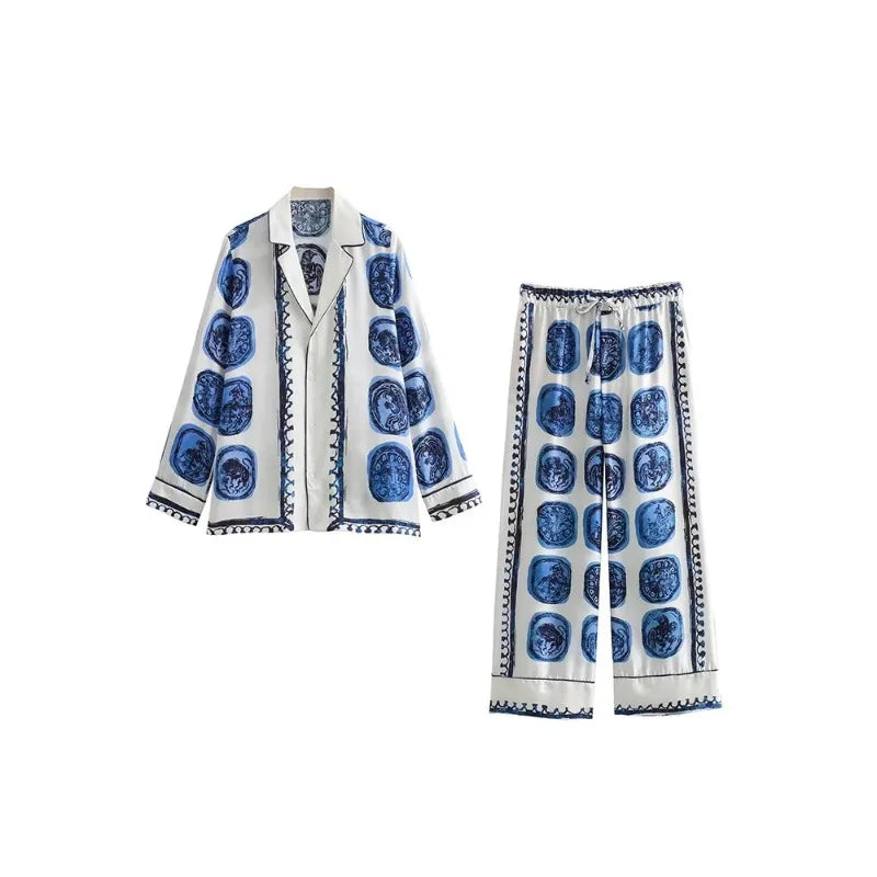 ROMINA™ CONJUNTO DOS PIEZAS CAMISA + PANTALON